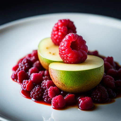 Delicious Pear and raspberry dish 93156